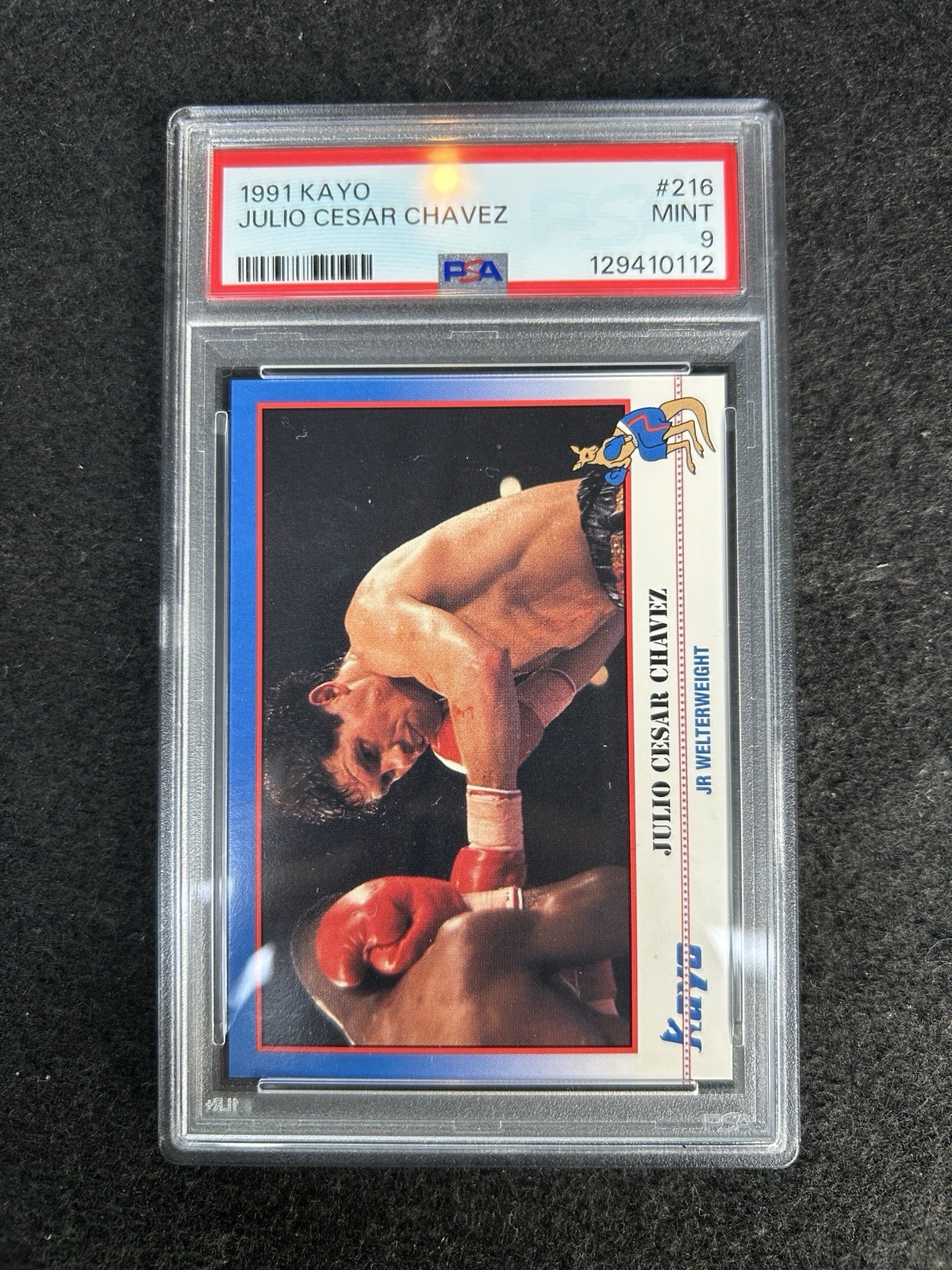 PSA 9 Julio Cesar Chavez GOAT Rookie Card 1991 Kayo Boxing