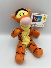 Vintage Disney Winnie the Pooh Bean Bag Friend Tigger Plush 7" W/Tag Mattel