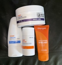 LOT OF 4 Carpe Sweat Absorbing BREAST 2oz Exfolliating, Underarm