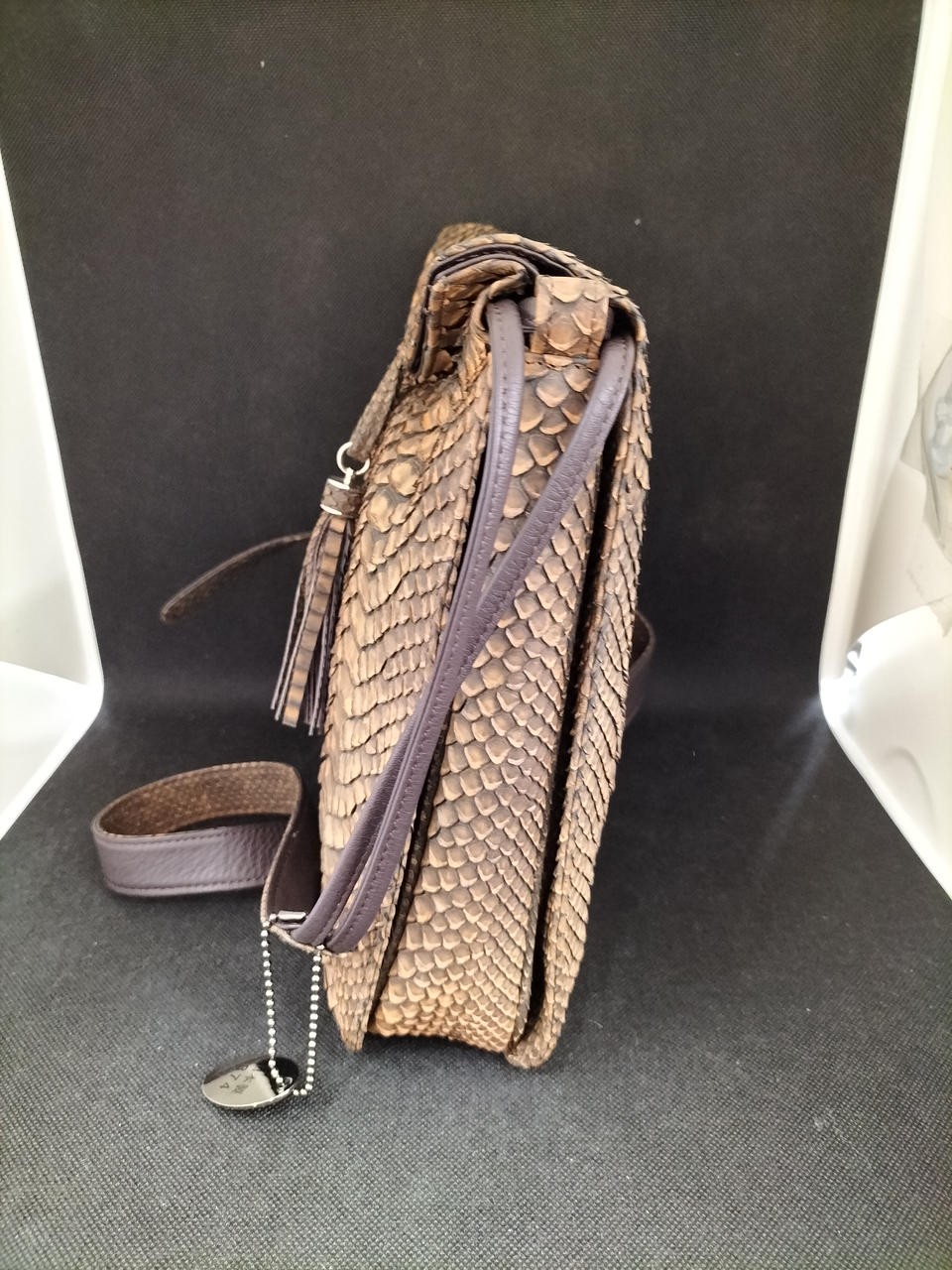 Not Selectable Python Genuine Leather Shoulder Bag - image 3