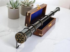 Brass Telescope, Engraved Spyglass, Christmas Gift, Pirate Telescope, Fathers Da