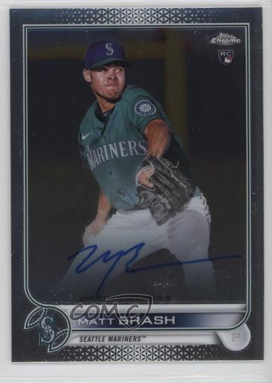 2022 Topps Chrome Rookie Auto Matt Brash #RA-MBR Auto 1o97