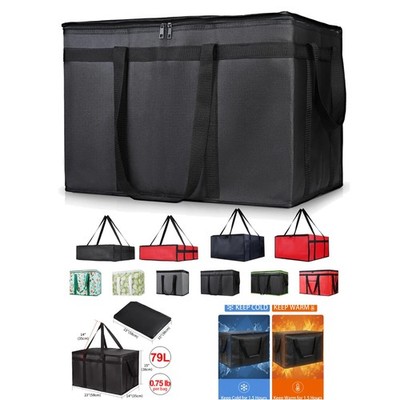 Versatile 79L Insulated Grocery Cooler: Perfect for Catering & Doordash Delivery