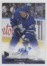 2022-23 Upper Deck Clear Cut Rookies Nicholas Abruzzese Nick #CC-AB Auto 03uh