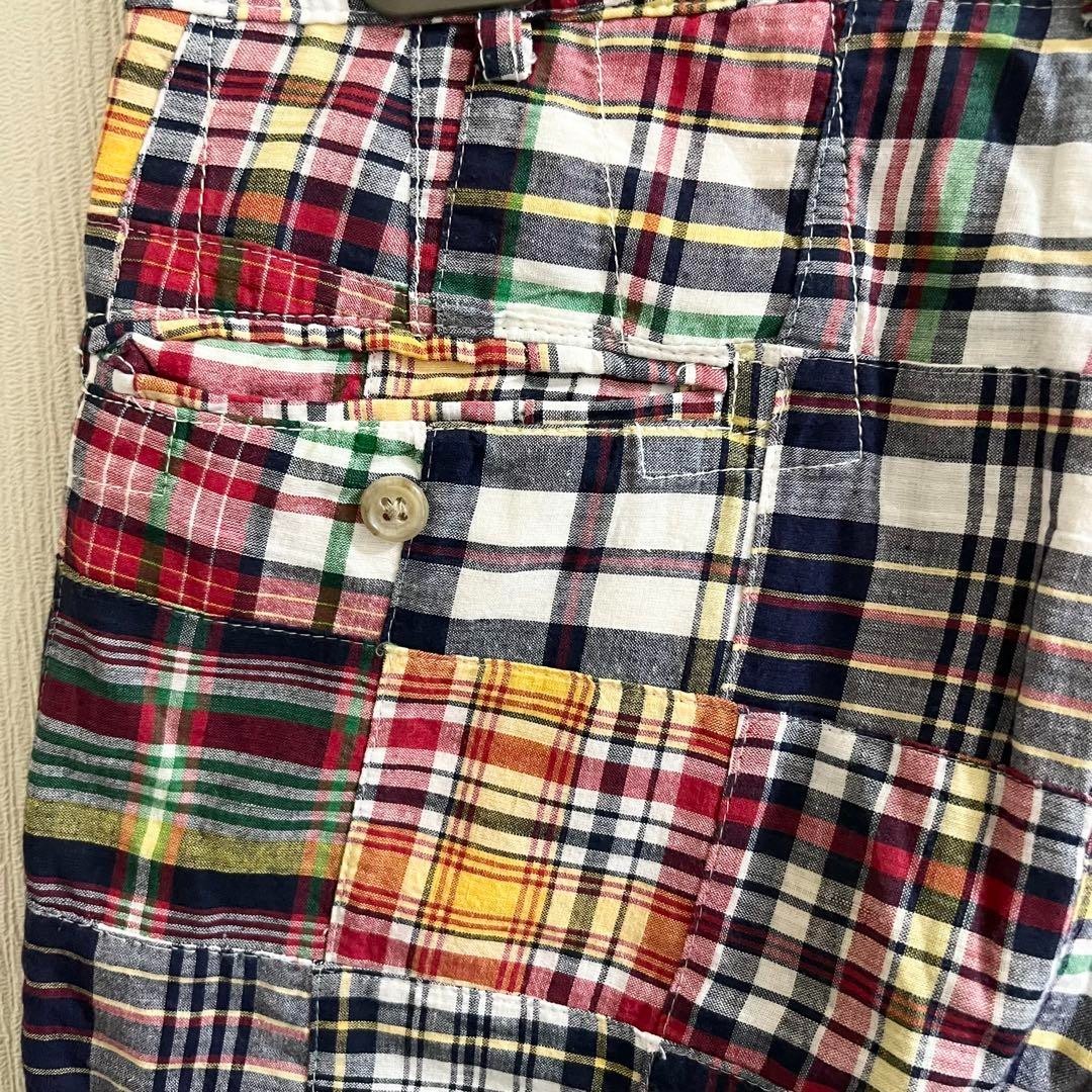 Engineered Garments Patchwork Madras Check Short … - image 5