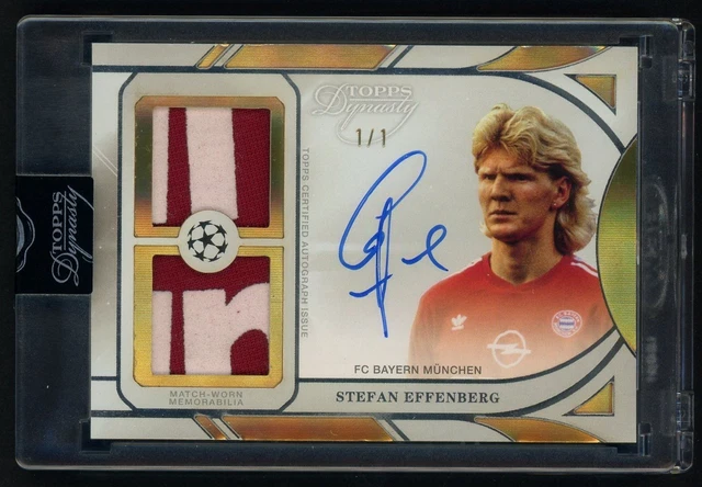 2024-25 Topps Dynasty UCC Soccer Stefan Effenberg Dual Match-Worn Patch AUTO 1/1
