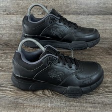 Kuru Kinetic 2 Shoes Women's 8 M Smokestack Black Leather Orthopedic Anti-Slip
