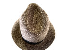 SOMETHING SPECIAL Hat Brown White Speckled Polyester Blend Fedora One Size — photo 4