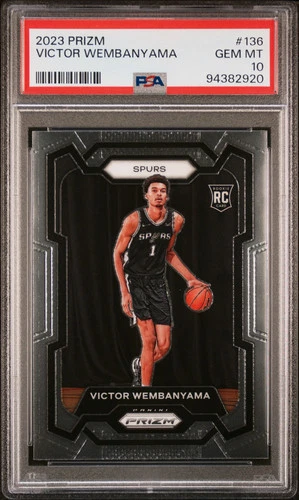 2023 Panini Prizm Victor Wembanyama #136 PSA 10 POP 27255