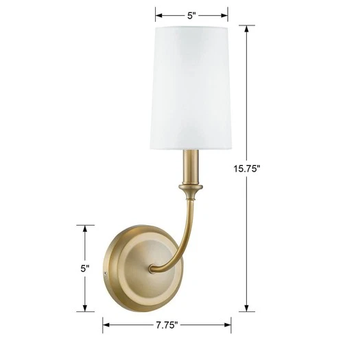 Crystorama Sylvan 15 3/4" High Vibrant Gold Wall Sconce - Picture 7 of 7