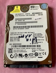 WD Scorpio Festplatte/Harddisk 2,5“ 160GB SATA Getestet, Gut