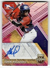 2019 Panini Elite Extra Edition #191 John Peguero Autographs Tie-Dye #/10