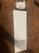 Used Macally Compact USB Wired Keyboard and Mouse Combo for Mac and PC