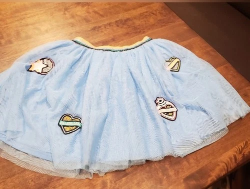 Billieblush Girl's Blue Tulle Patched Elastic Waist Tutu Skirt 10/138cm