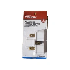 Indoor Hyper Tough Polarized Grounded Adapter, 3 Pack New
