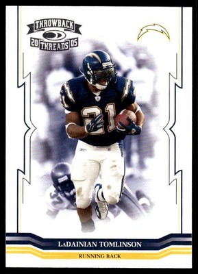 LaDainian Tomlinson 2005 Donruss Throwback Threads #123 Chargers NFL READ
