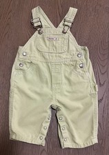 Baby Gap Kids Pale Green Canvas Overalls 100 Cotton 3-6 Months Vintage EUC