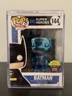 Funko Pop! Batman #144 Blue Chrome SDCC 2017 Convention Toy Tokyo /w Pop Stack