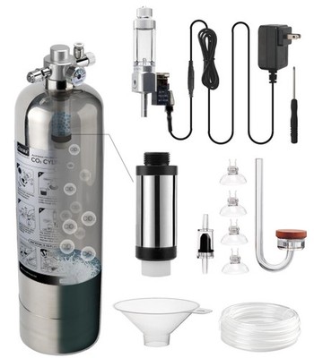 2.4L Aquarium CO2 Generator Kit with Solenoid Valve - Carbon