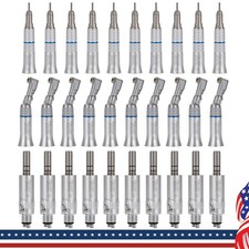 10 NSK Style Dental Slow Low Speed Handpiece Straight Contra Angle Air Motor 4H