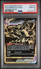 PSA 10 ⭐️ Pokemon Eternatus VMAX SV122 Shining Fates Shiny Full Art Classificato Oro
