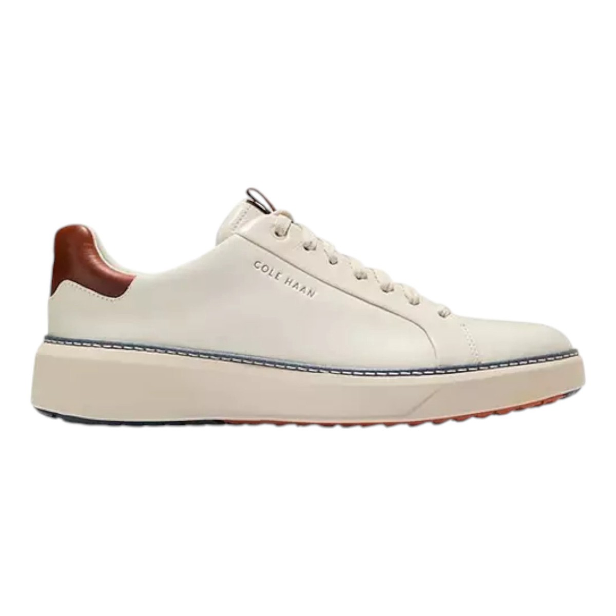 COLE HAAN GRANDPRO TOPSPIN GOLF SHOE IVORY/AUBURN/SCROLL | eBay