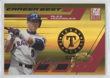 2004 Donruss Elite Career Best Gold Cal Ripken World Series Alex Rodriguez h8e