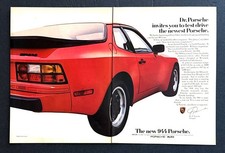 1982 Porsche 944 Coupe Photo Its A New True Porsche 2-page Vintage Print Ad