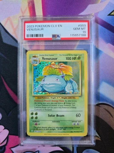 Pokemon Venusaur CLV 003/034 Holo Trading Card Game Classic PSA 10 *LOW POP*
