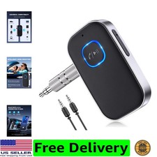 Bluetooth Receiver for Car, Noise Cancelling 3.5mm AUX Bluetooth Car Adapter,...