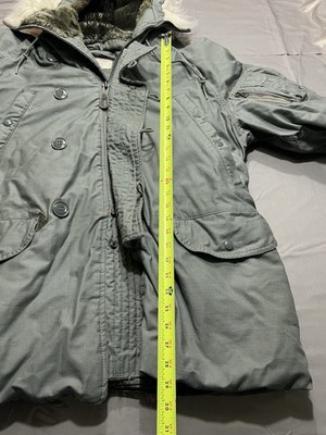 US Military Parka Extreme Cold Weather Type N-3B Jacket Size M MIL