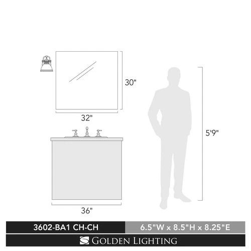 Duncan 8 1/2" High Chrome Wall Sconce - Picture 5 of 5