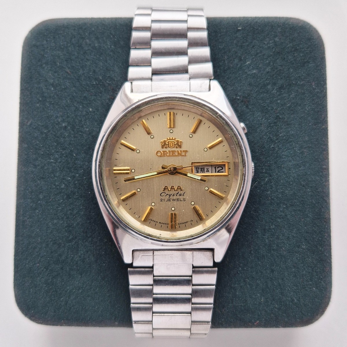Vintage ORIENT tristar 3 star AAA crystal OS469CO52 Japan Men