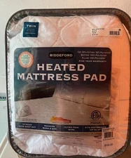 Heated Mattress Pad Twin Size White