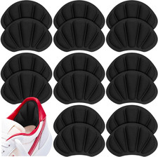 Shoe Heel Inserts, 16 Pcs Mesh Self-Adhesive Heel Cushion Pads for Back of Heel,