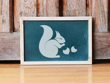 Squirrel Stencil - Art and Wall Stencil