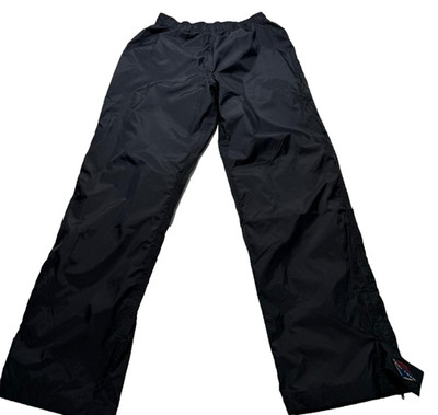 Columbia Mens Black Rebel Roamer Rain Pants Size L  Made In Malaysia
