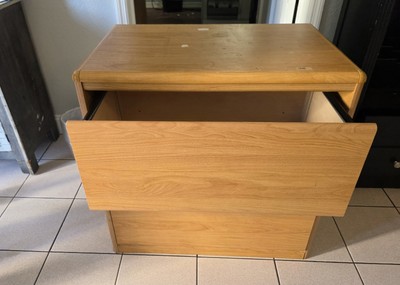 Two-Drawer Wood Dresser / Nightstand   Solid & Stylish