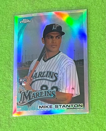 Mike Stanton 2010 Topps Chrome 190 RC Refractor
