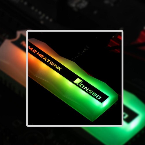 M.2-2 Color Light M.2 SSD Heatsink 5V 3Pin Solid State Drive Cooler UK - Bild 2 von 2