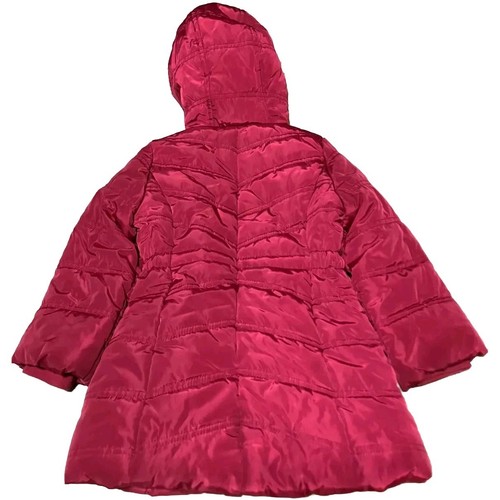 Calvin Klein Jeans, Girl's Zip Up Fleece Jacket Faux Fur Hoodie, Pink Size 3T - Picture 2 of 7