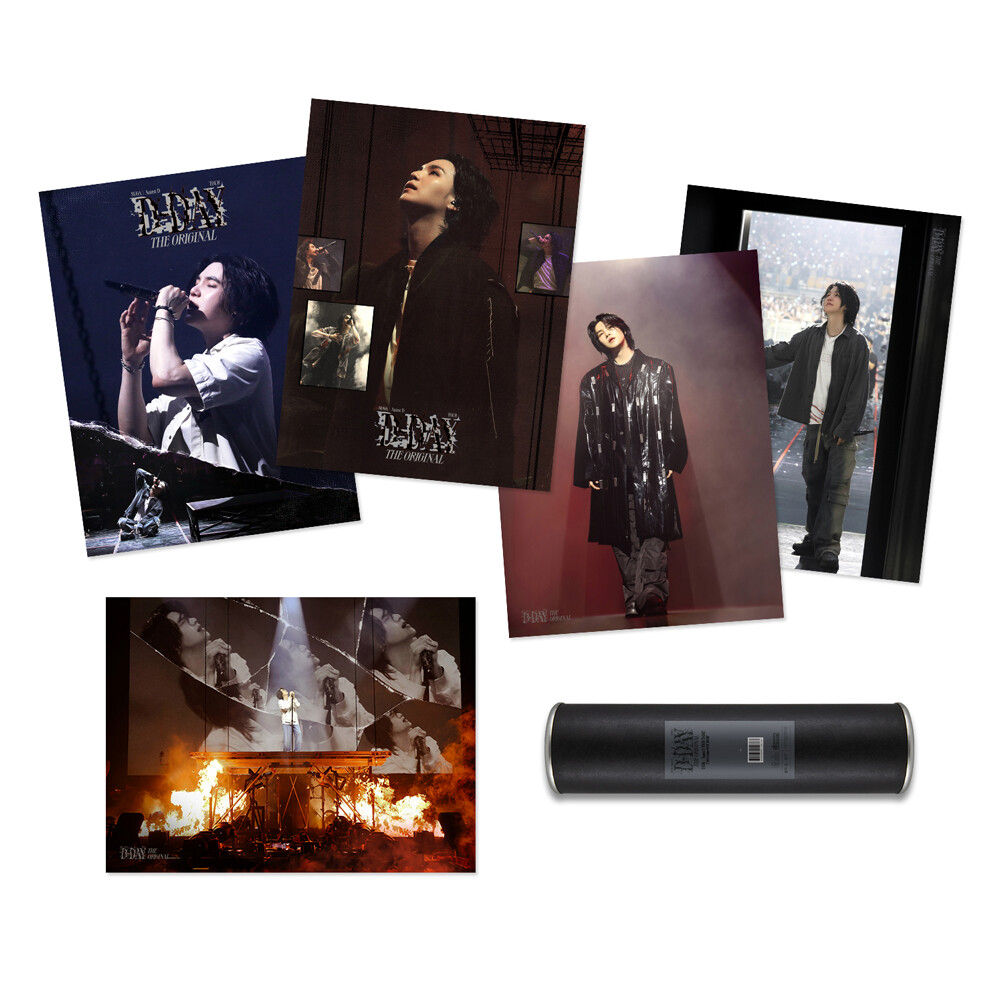 BTS SUGA D-Day Original ポスター 付き BTS SUGA Agust D TOUR D-DAY The Original POSTER SET 5ea Poster+