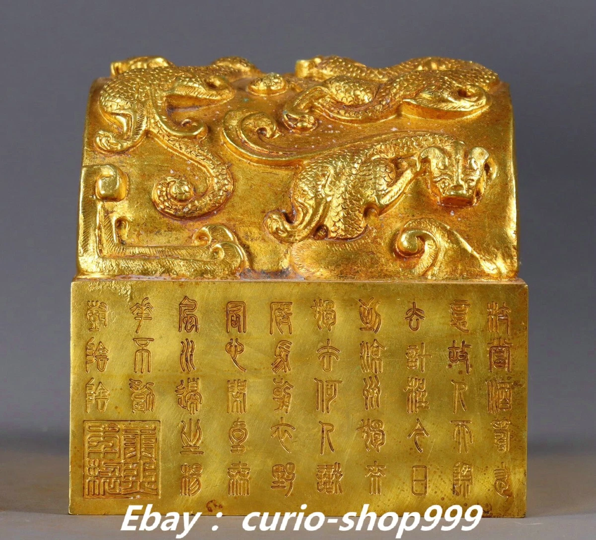 铜金色中国风雕像、雕像| eBay