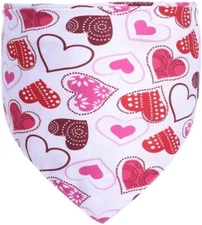 Valentine's Day Dog Pet Bandana Reversible Triangle Bibs Scarf Floral Print