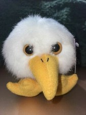 Baldwin the Eagle Puffkins Bean Bag Plush 1998 Patriotic Bird with Hang Tag