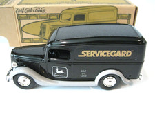 1997 ERTL Collectibles 1936 John Deere Servicegard Ford Panel Van Diecast Bank