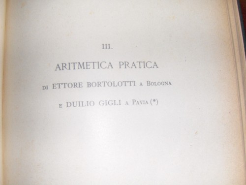 ENCICLOPEDIA DELLE MATEMATICHE ELEMENTARI Volume I parte I 1930 Hoepli Libro - Foto 13 di 24