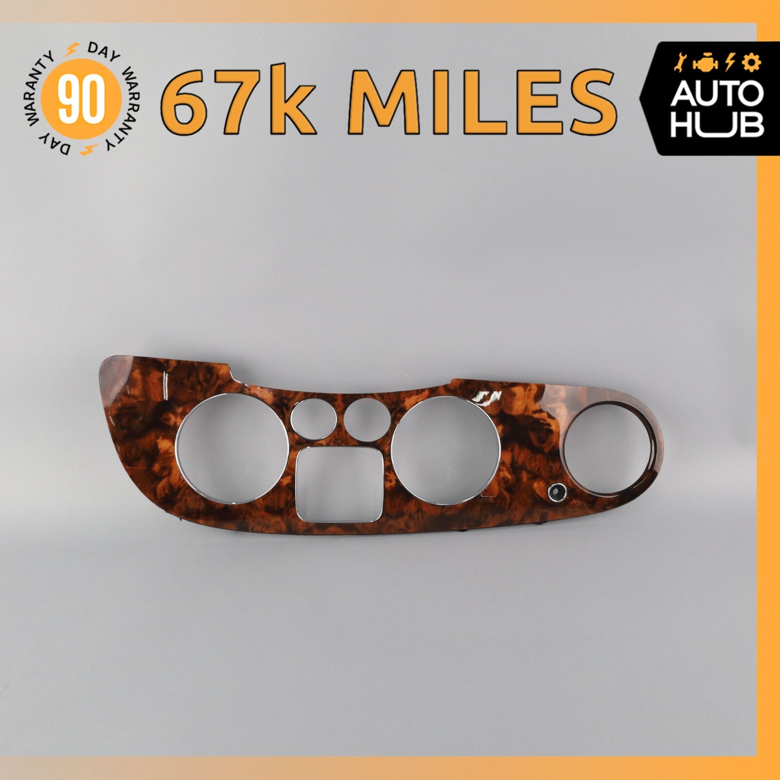 03-13 Bentley Continental Flying Spur Dash Panel Speedometer Bezel Trim OEM 67k