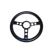 1973-1980 TRANS AM STEERING WHEEL W/ MEDIUM THICKNESS BLACK GRIP & BLACK SPOKES