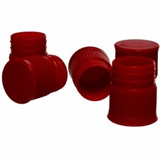 16mm Hollow Bottom Caps - Red (Case 10000)